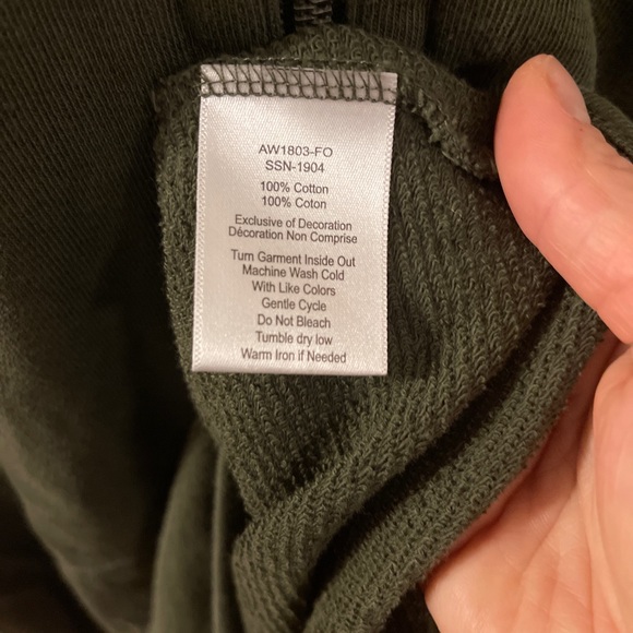 ATM Anthony Thomas Melillo French Terry Full Zip Hoodie Jacket - Picture 8 of 8